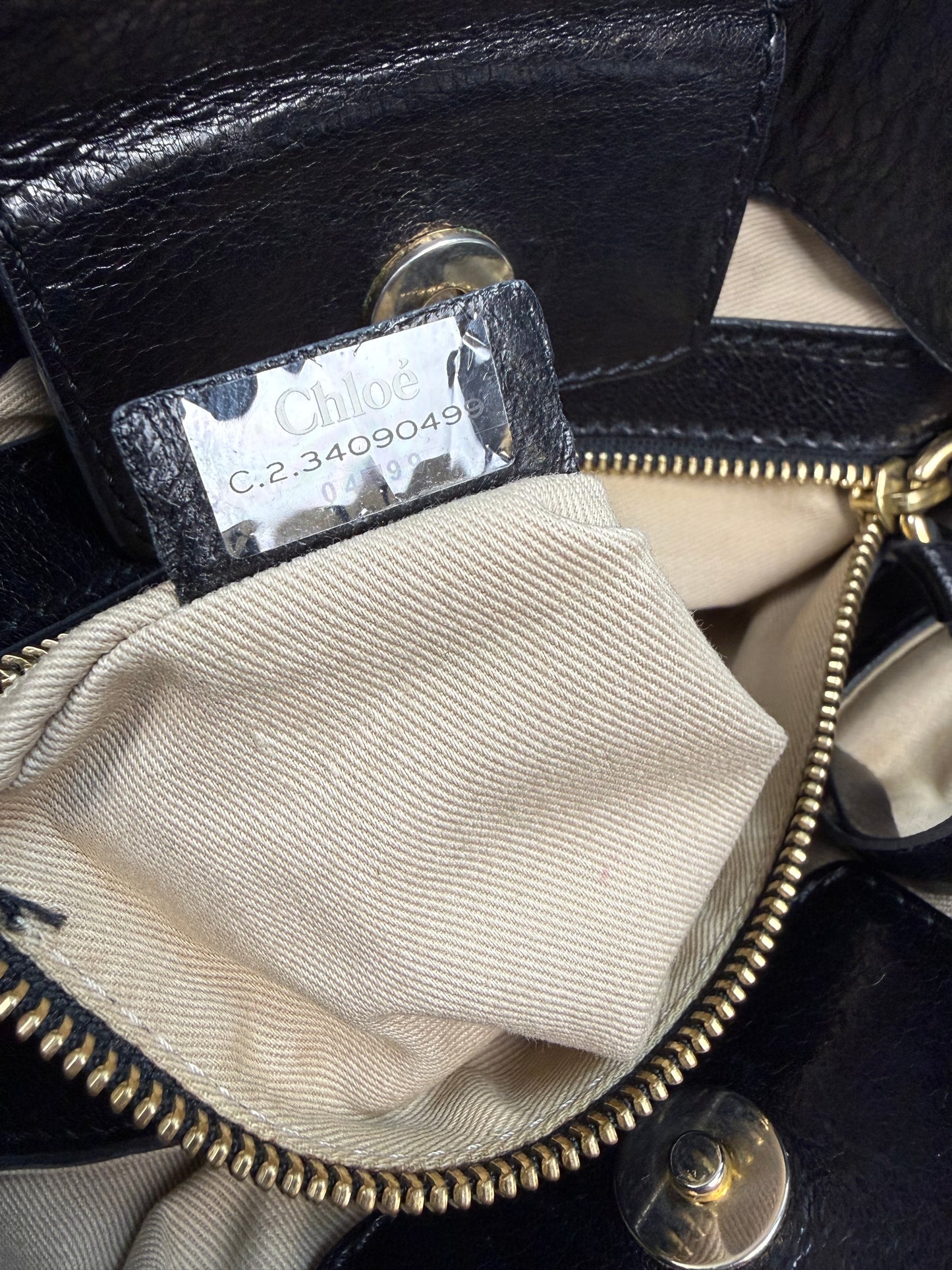 Vintage Chloé Handtasche schwarz / Gold