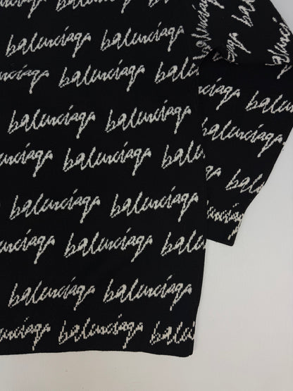 Balenciaga Pullover schwarz / weiß Gr. Frauen XL