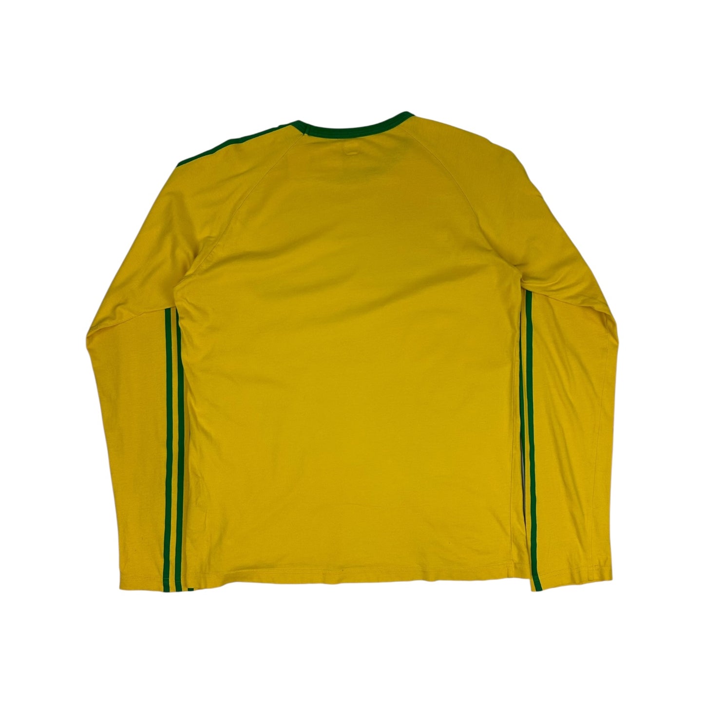 Vintage Adidas Longsleeve gelb / grün XL