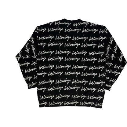 Balenciaga Pullover schwarz / weiß Gr. Frauen XL