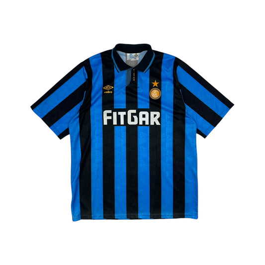 Vintage Umbro Inter Milan Jersey schwarz/blau Gr. M