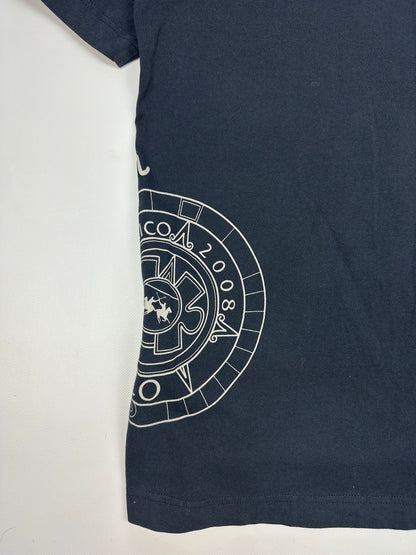 Vintage La Martina Polohemd schwarz/weiß XXL