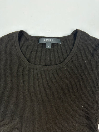 Vintage Gucci T-Shirt braun Damen Gr. M