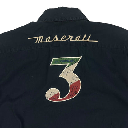 Vintage La Martina x Maserati Hemd Navy blau M