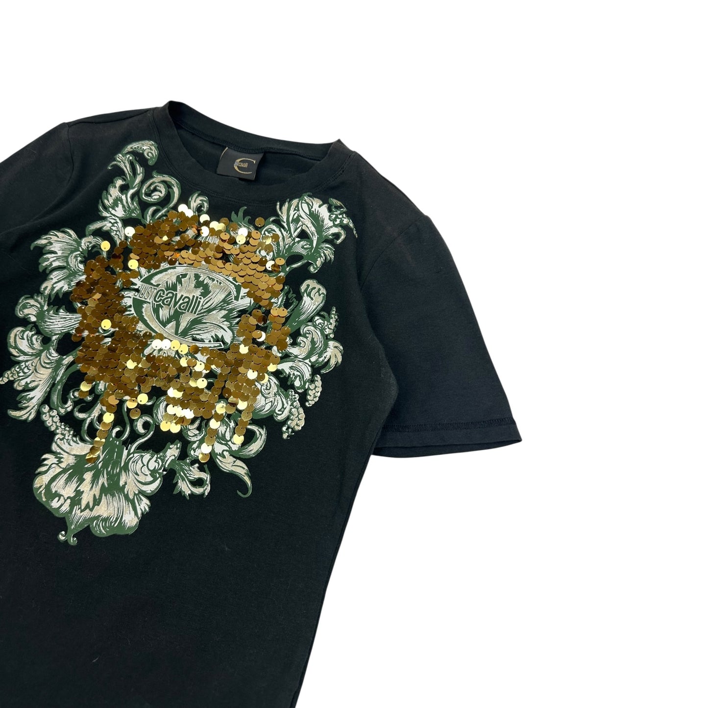 Vintage Just Cavalli T-Shirt schwarz / gold Damen L