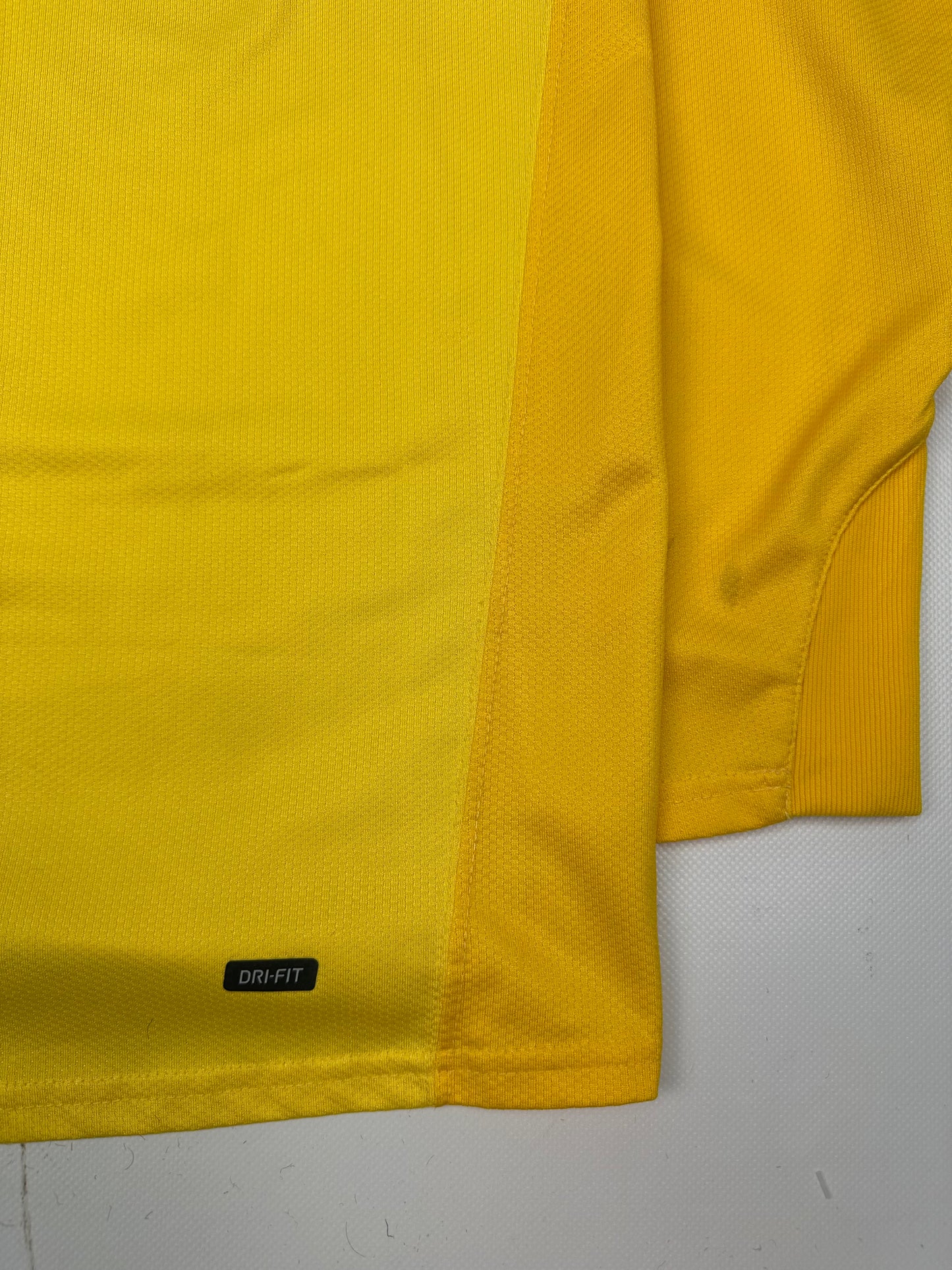 Vintage Nike Manchester United Fußballtrikot gelb L Kids
