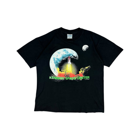 Vintage „Kennedy Space Center“ T-Shirt schwarz Gr. XL