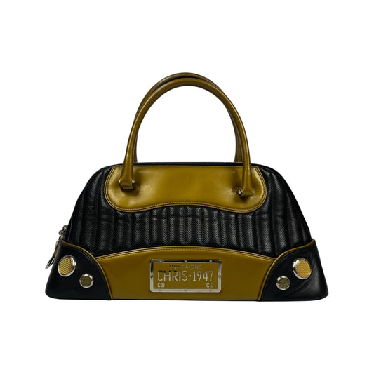 Vintage Christian Dior Cadillac Handtasche schwarz / braun