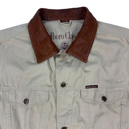 Vintage Marlboro Classics Jacke beige / braun XXL