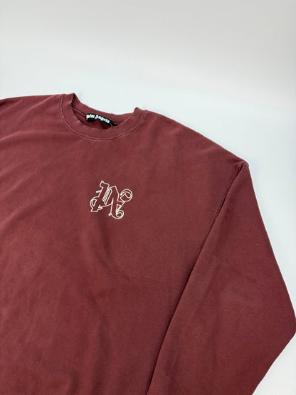 Palm Angels Pullover dunkelrot Gr. L