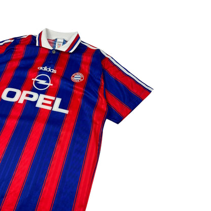 Vintage Adidas FC Bayern Fußball Trikot blau / rot L