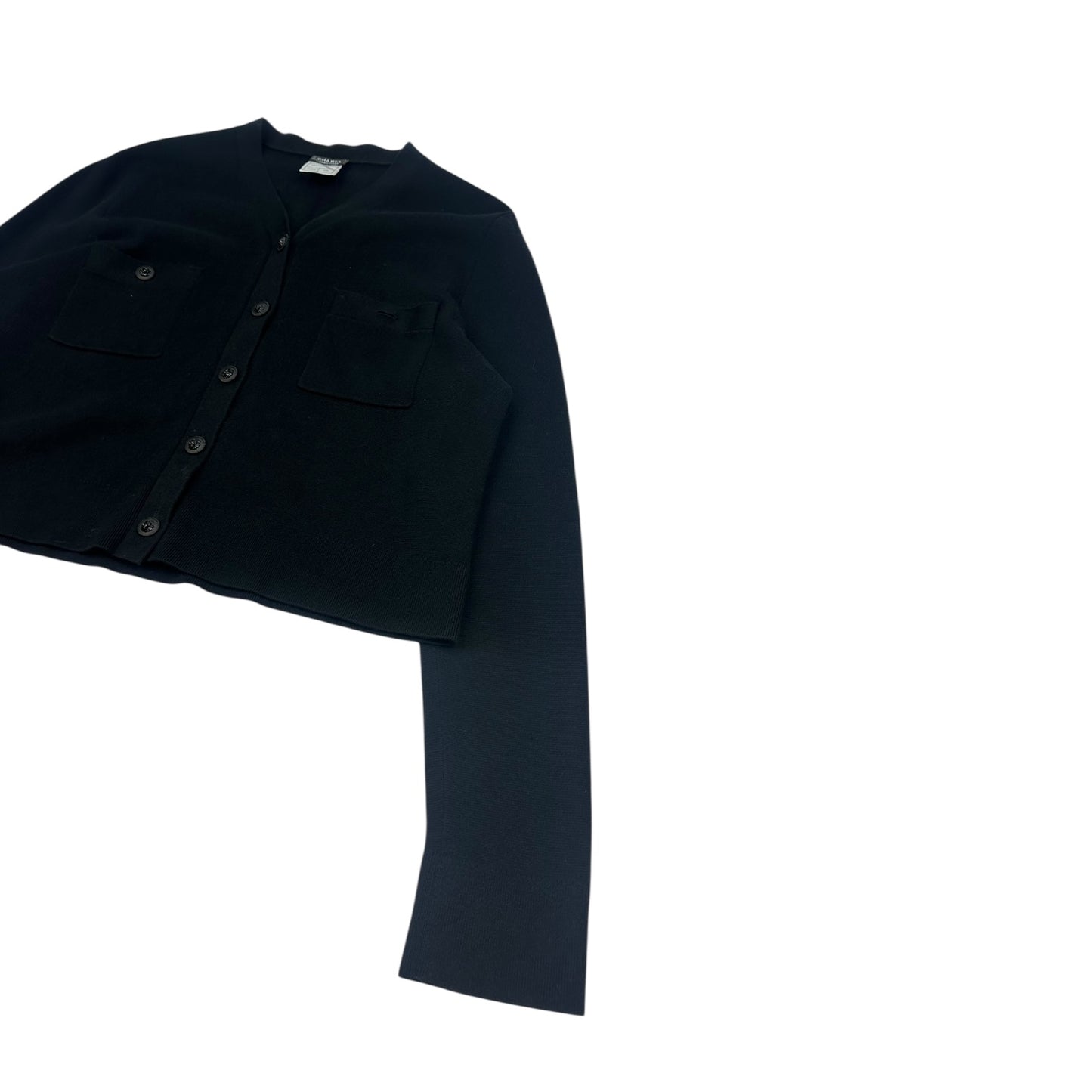 Vintage Chanel Uniform Strickjacke schwarz Damen XXL