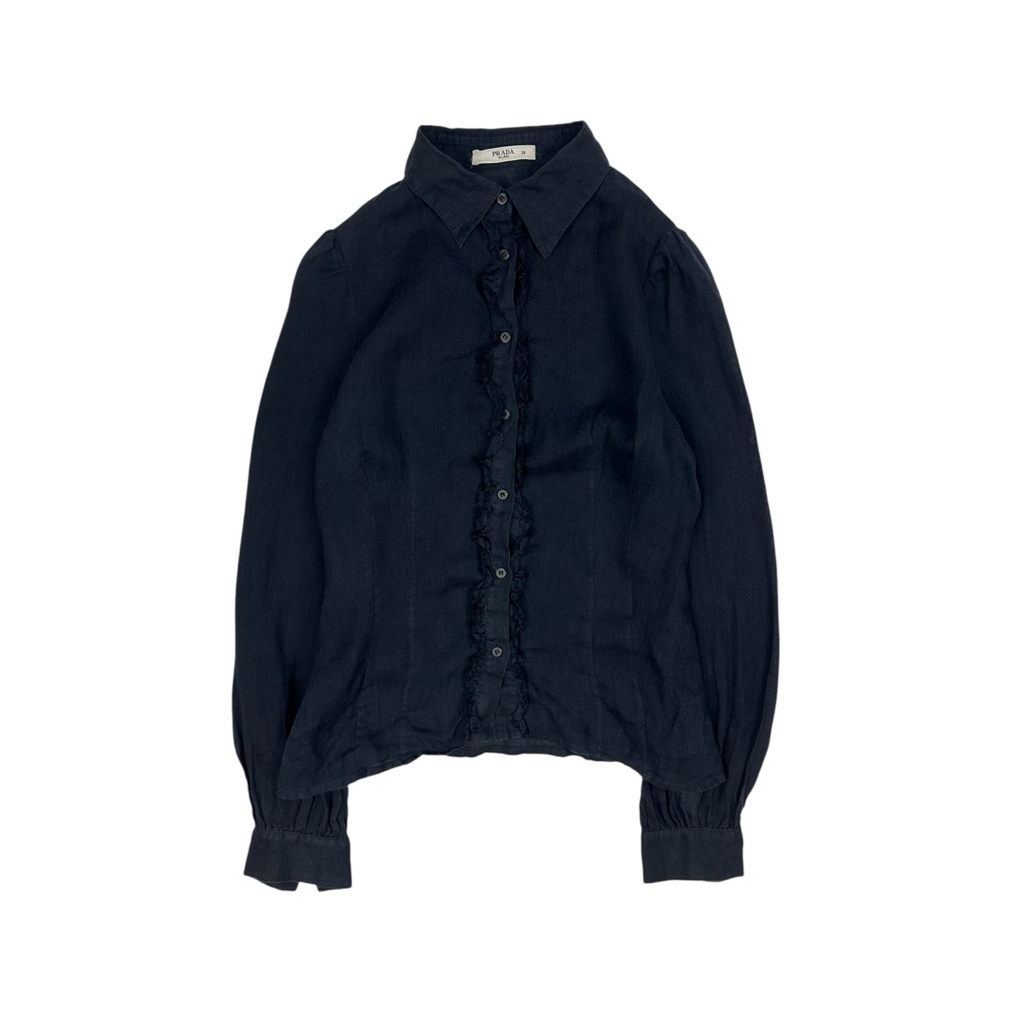 Vintage Prada Bluse schwarz 38