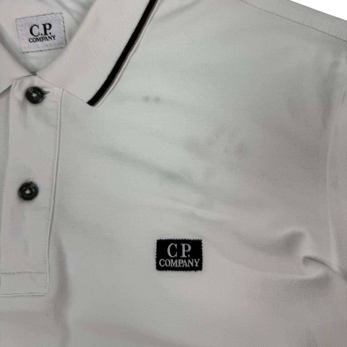 C.P. Company Polohemd weiß S