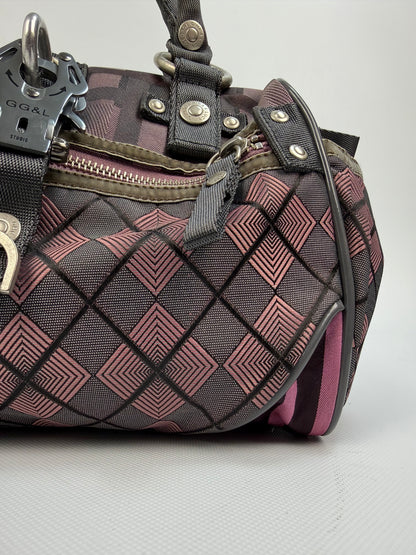 Vintage GG&L Mirror Me Tasche rot / grau