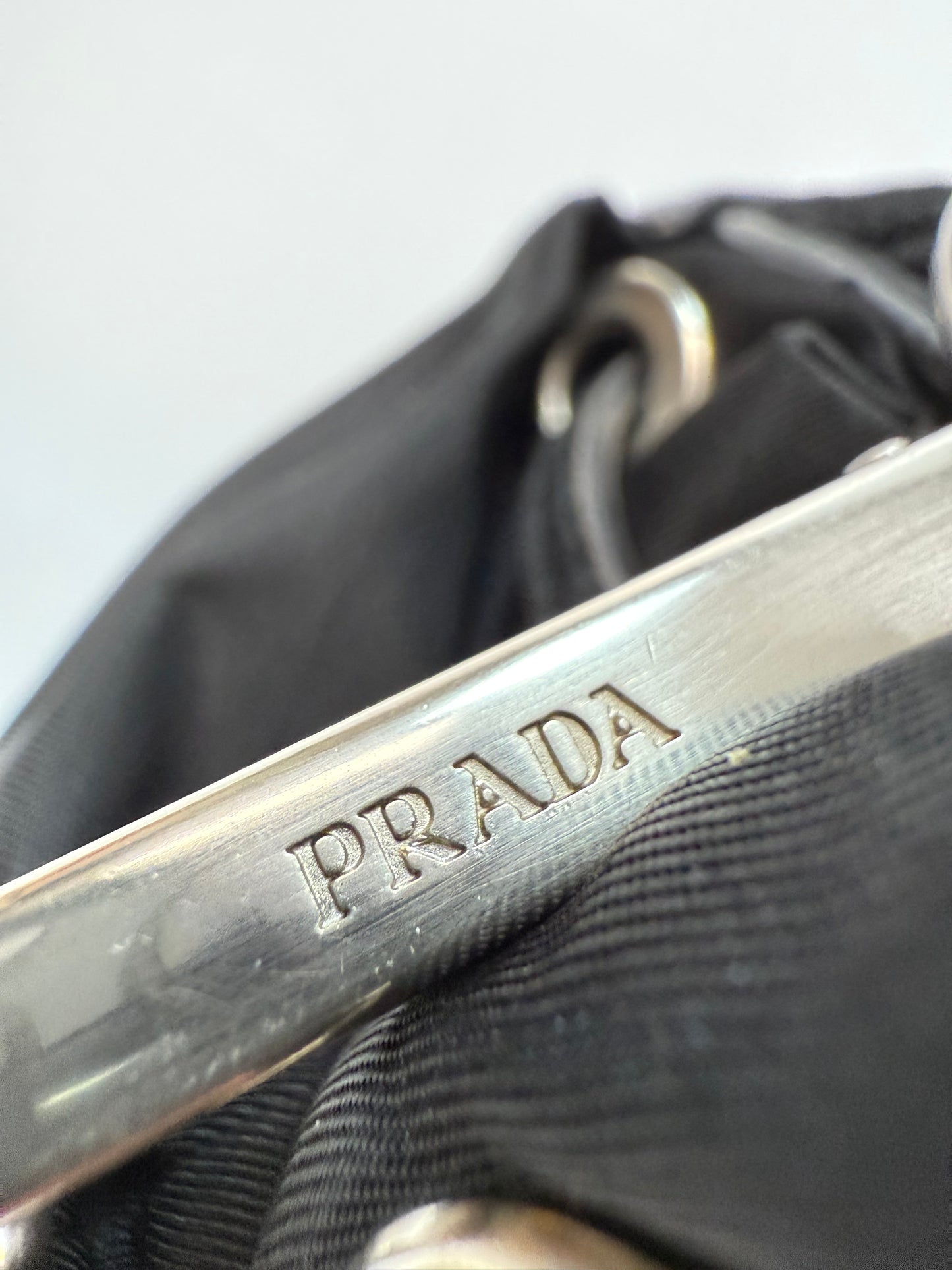 Prada Nylon Shoulder Bag schwarz