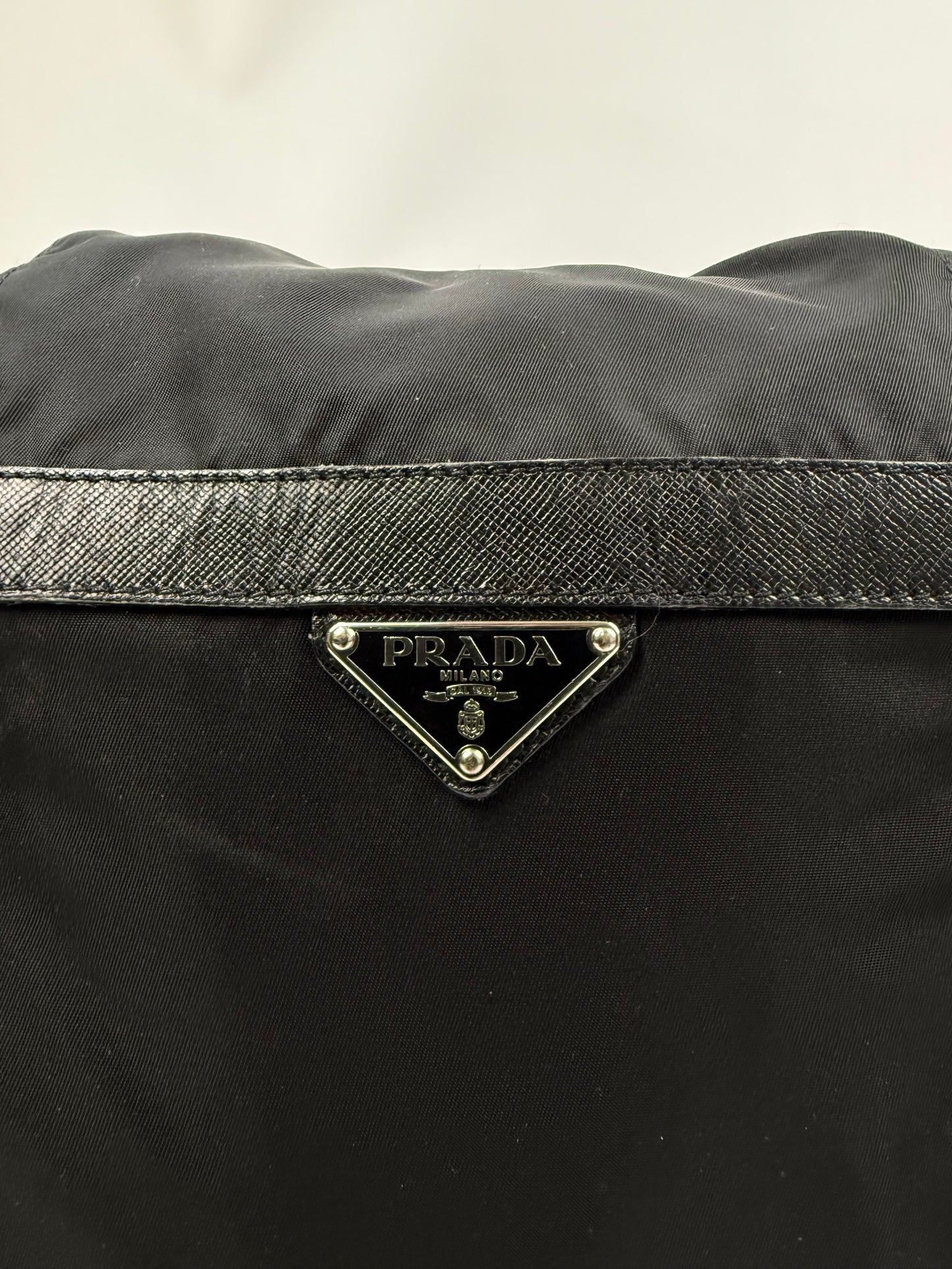 Prada Nylon Shoulder Bag schwarz