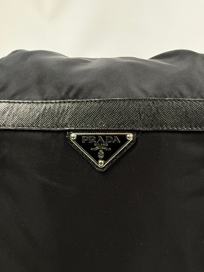 Prada Nylon Shoulder Bag schwarz