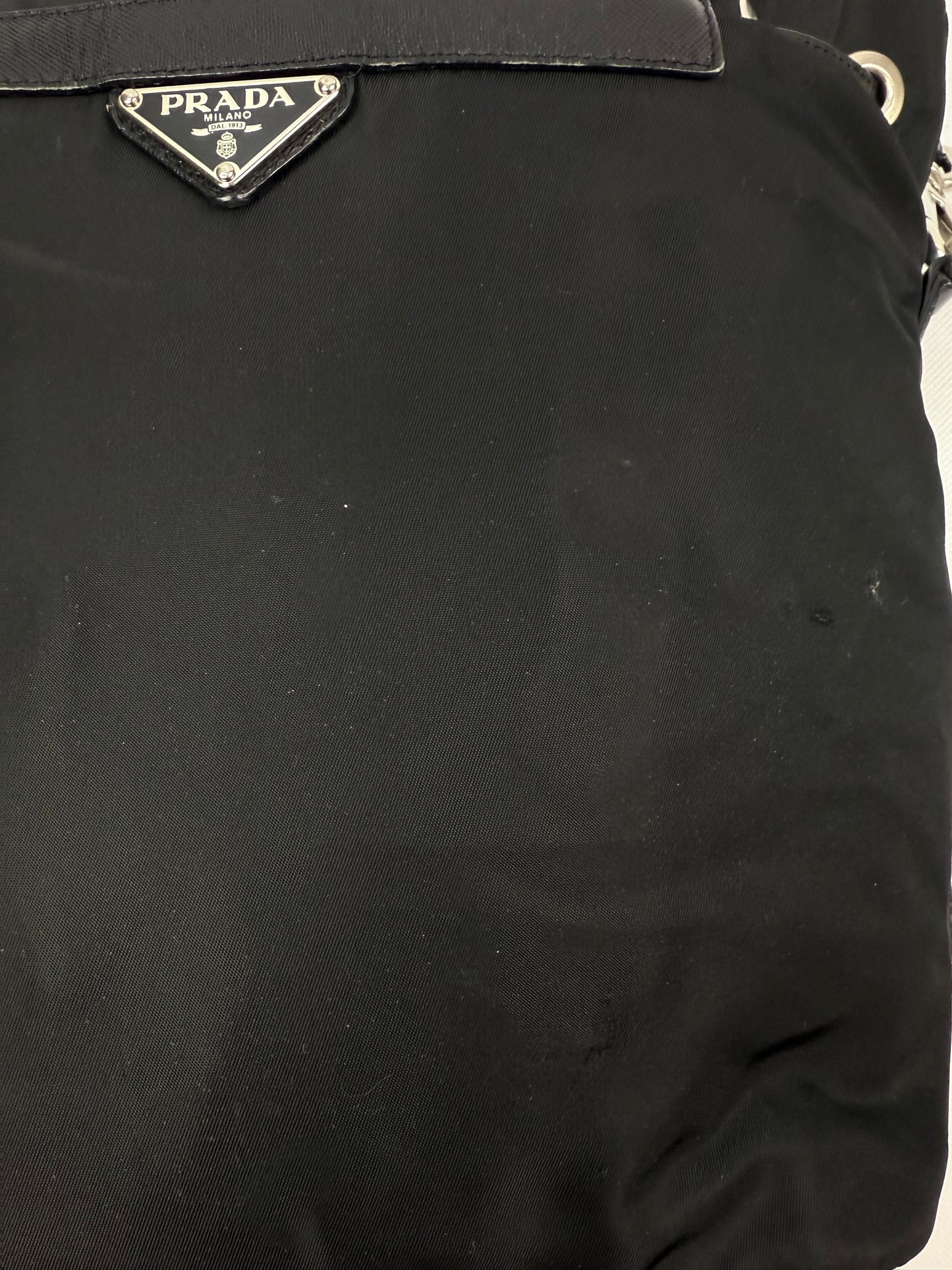 Prada Nylon Shoulder Bag schwarz