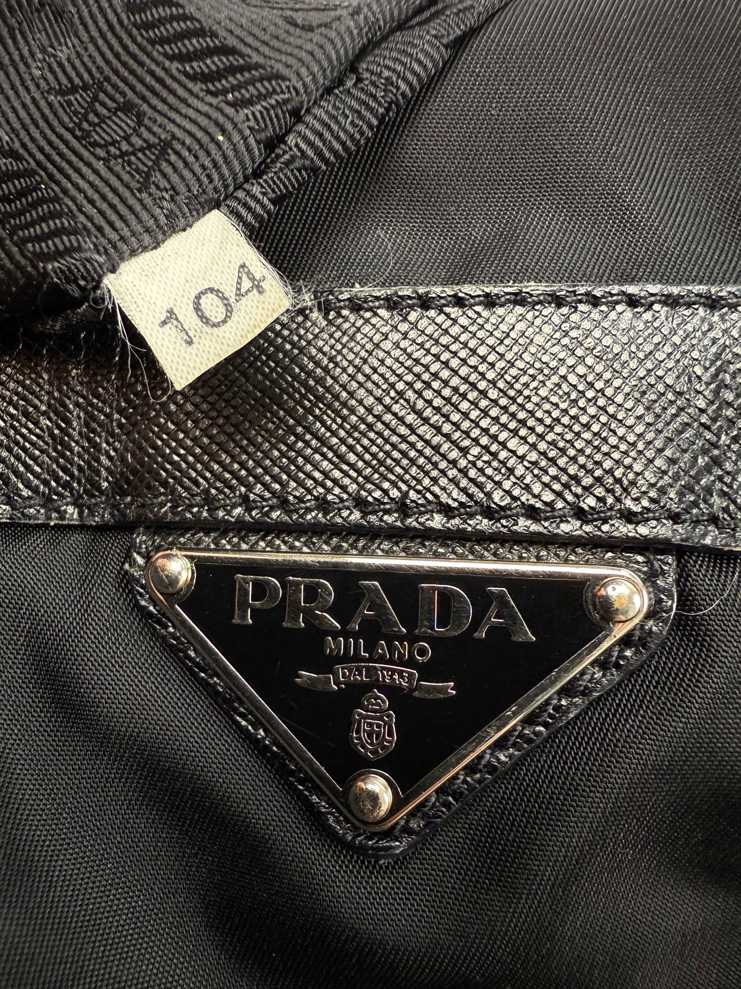 Prada Nylon Shoulder Bag schwarz