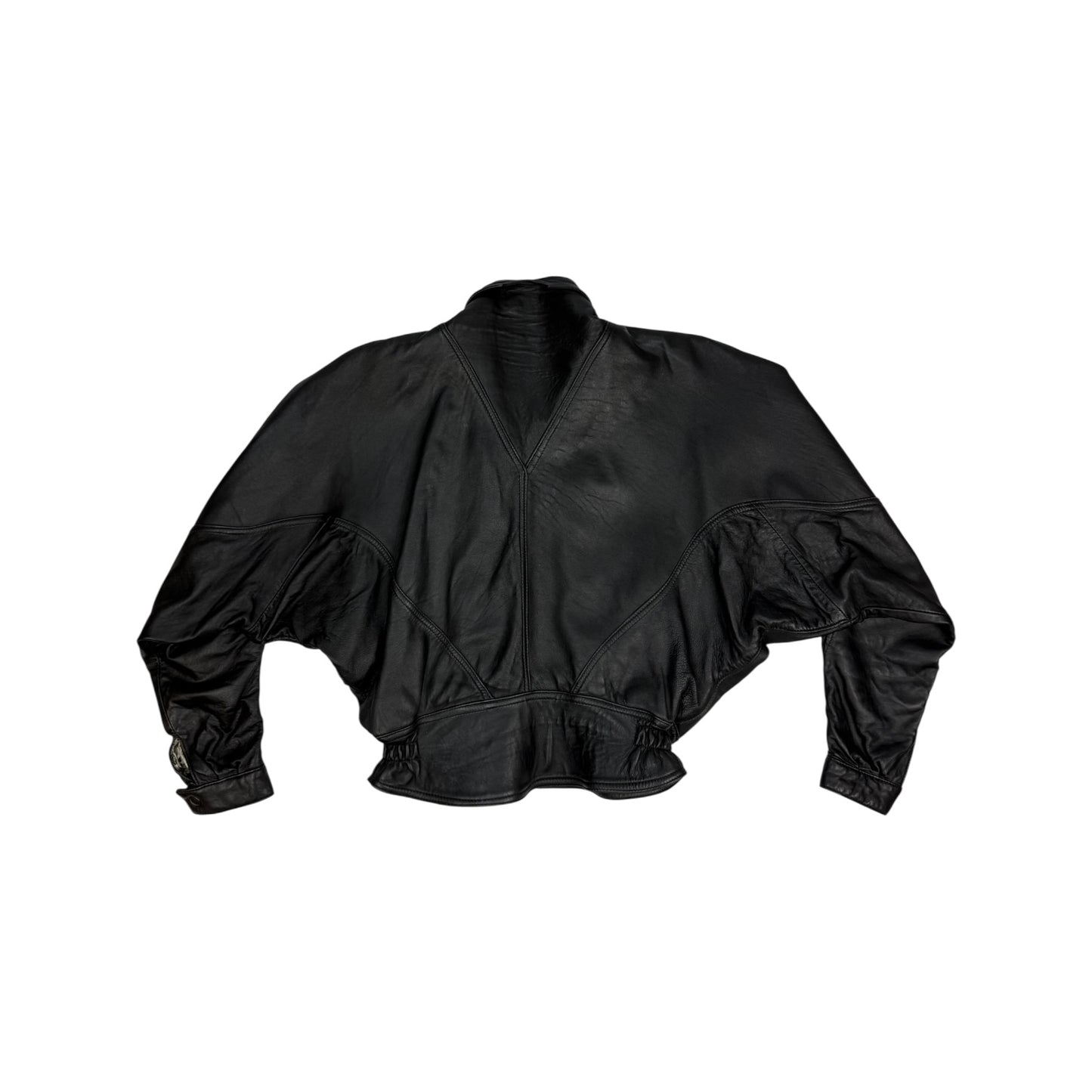 Vintage Andrea Cremato Lederjacke schwarz M