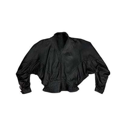 Vintage Andrea Cremato Lederjacke schwarz M