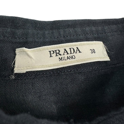 Vintage Prada Bluse schwarz 38