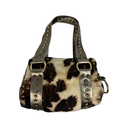 Vintage Dolce & Gabbana Tasche Cow Silber / Gold