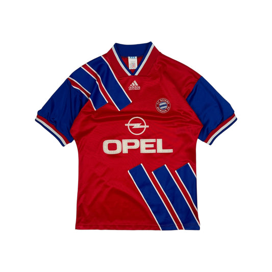 Vintage Adidas F.C. Bayern Fußball Trikot rot / blau M