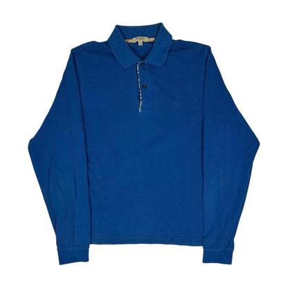 Vintage Burberry Polo Hemd blau Gr. M