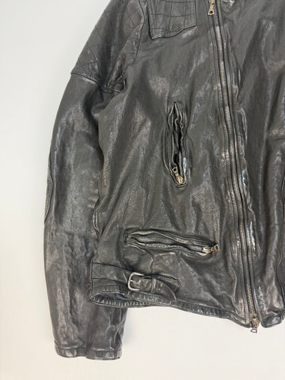Vintage Neil Barrett Lederjacke schwarz Gr. XL