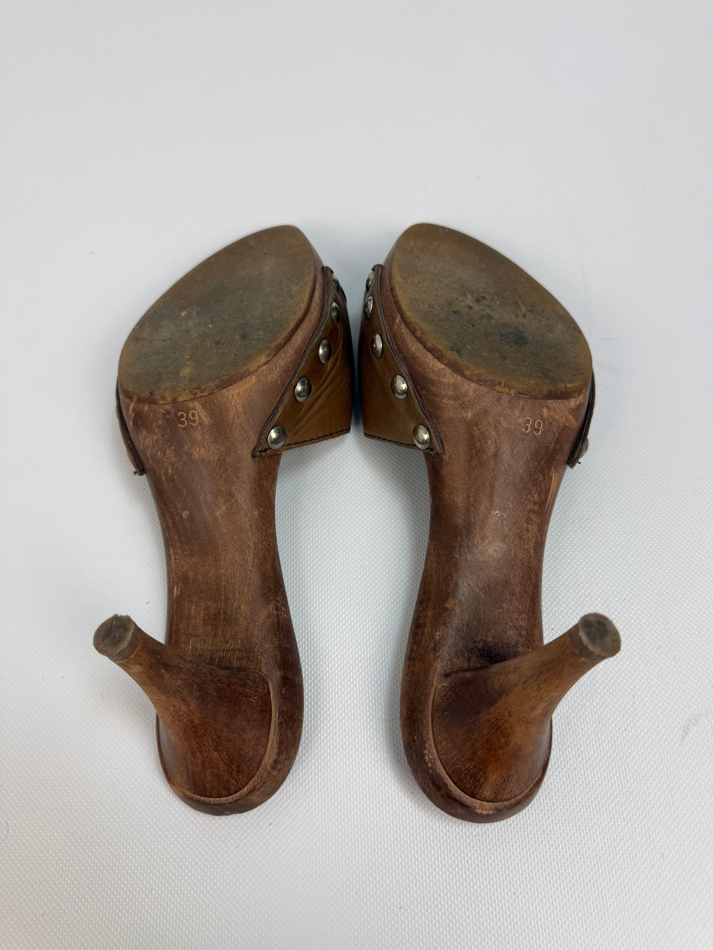 Vintage Dolce & Gabbana Heels braun / Silber Gr. 39