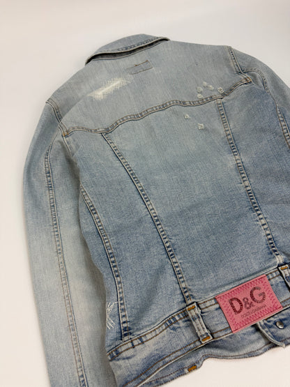 Vintage Dolce & Gabbana Jeansjacke hellblau Gr. S