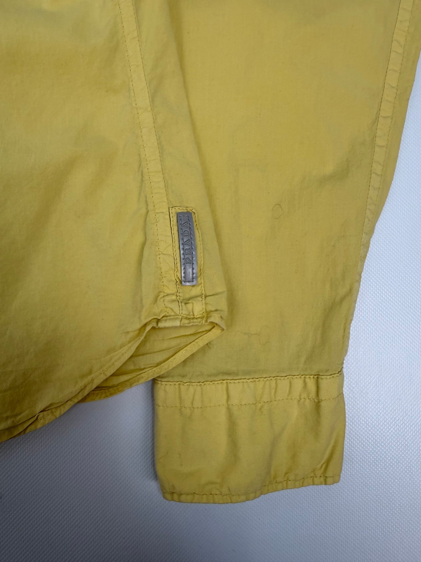 Vintage Prada Hemd gelb Gr. 43