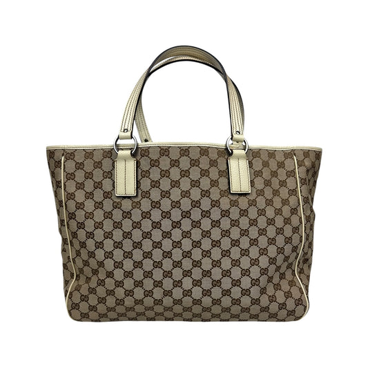 Vintage Gucci Monogramm Handtasche beige
