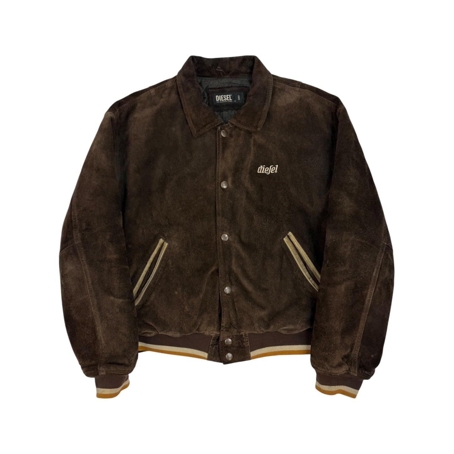 Vintage Diesel Lederjacke braun Gr. L 90s
