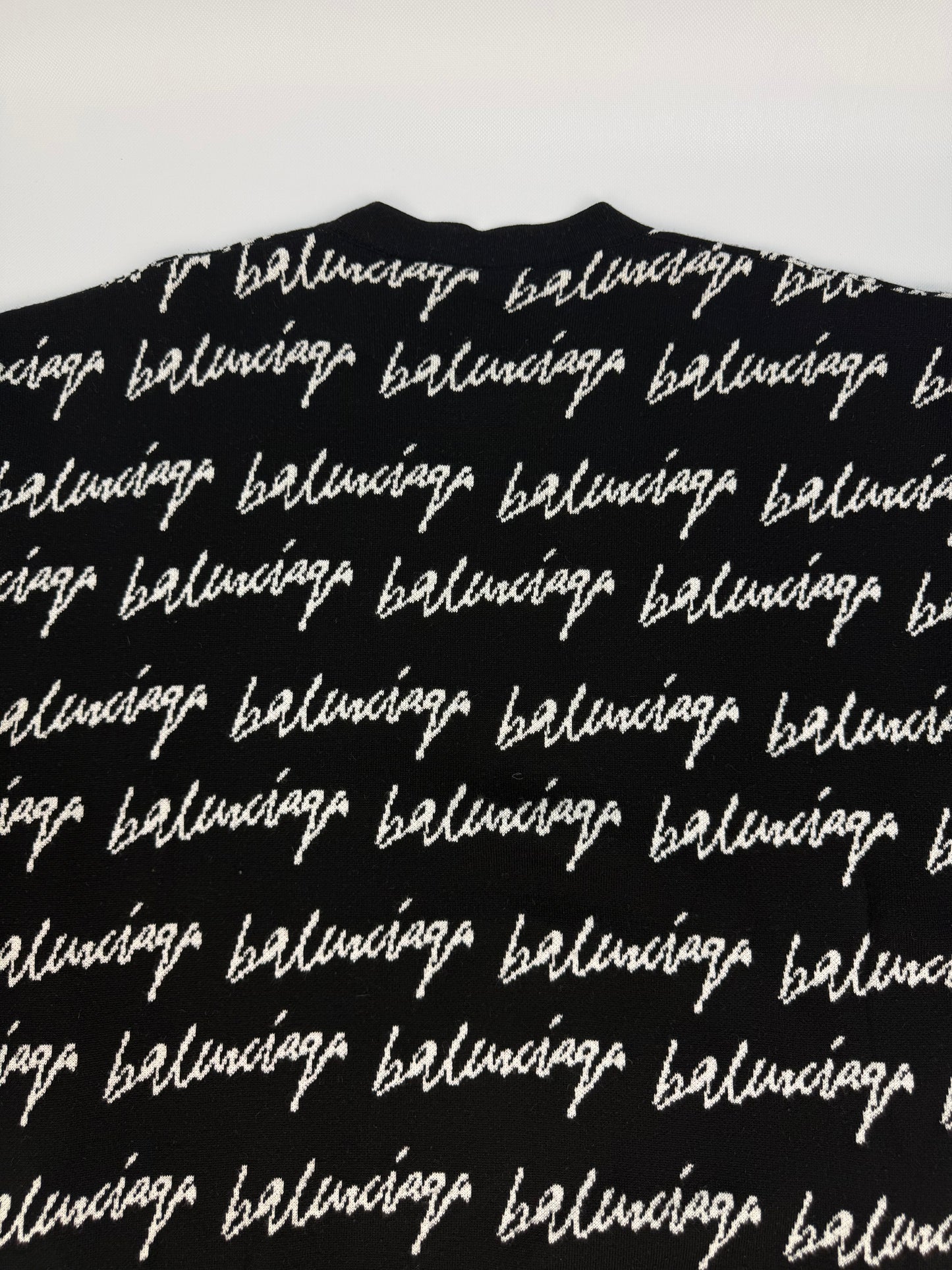 Balenciaga Pullover schwarz / weiß Gr. Frauen XL
