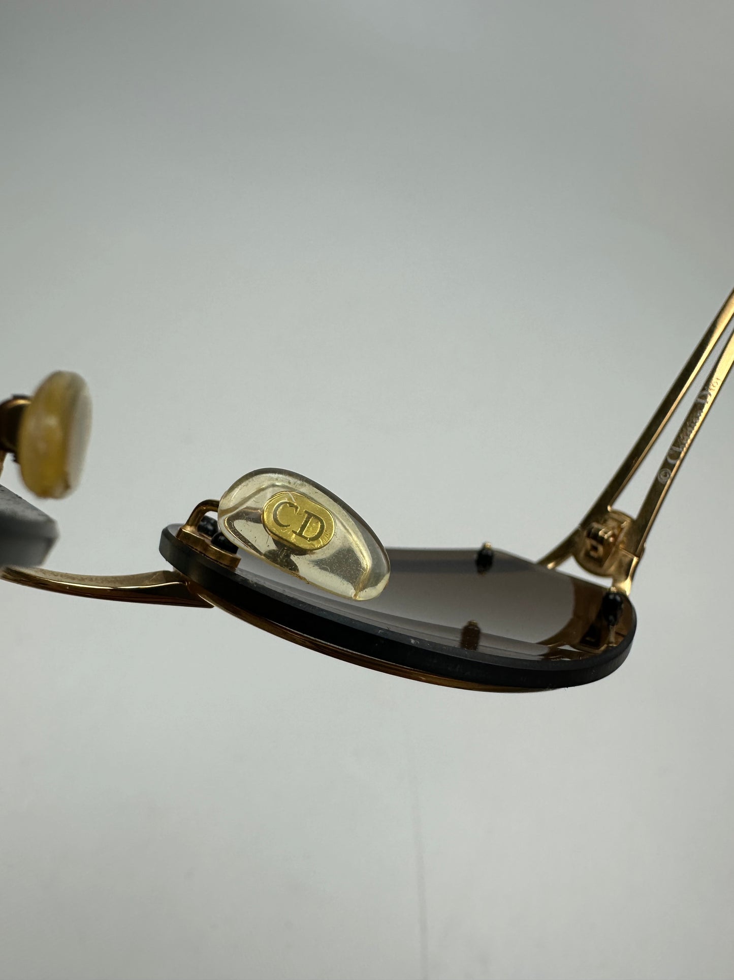 Vintage Christian Dior Sonnenbrille gold