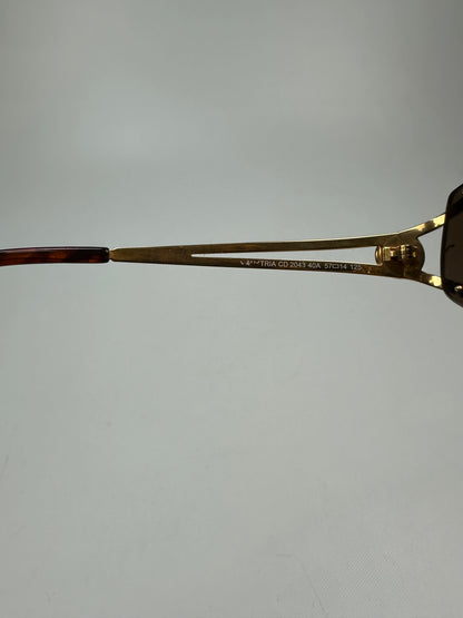 Vintage Christian Dior Sonnenbrille gold