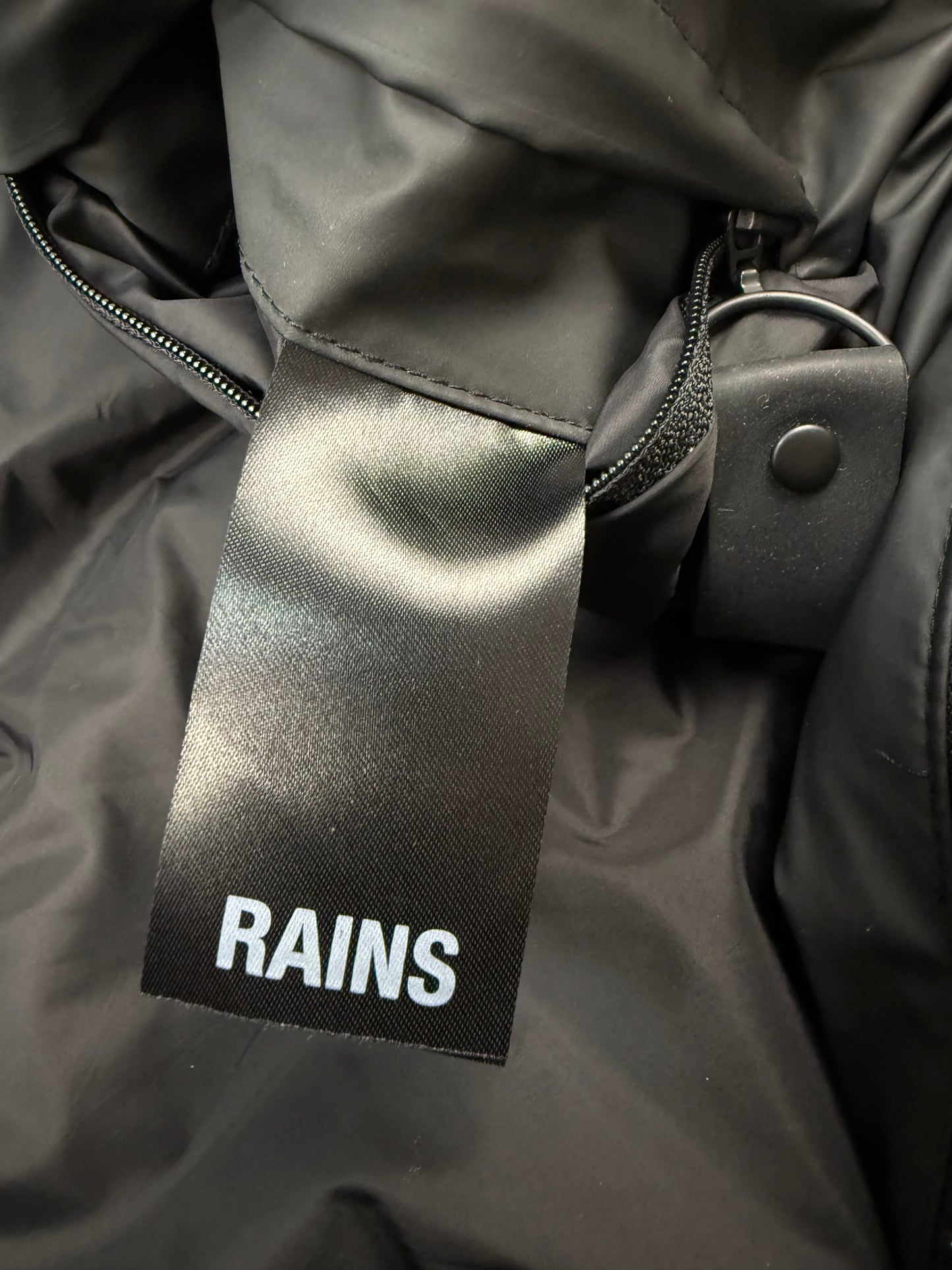 Rains Winterjacke schwarz S