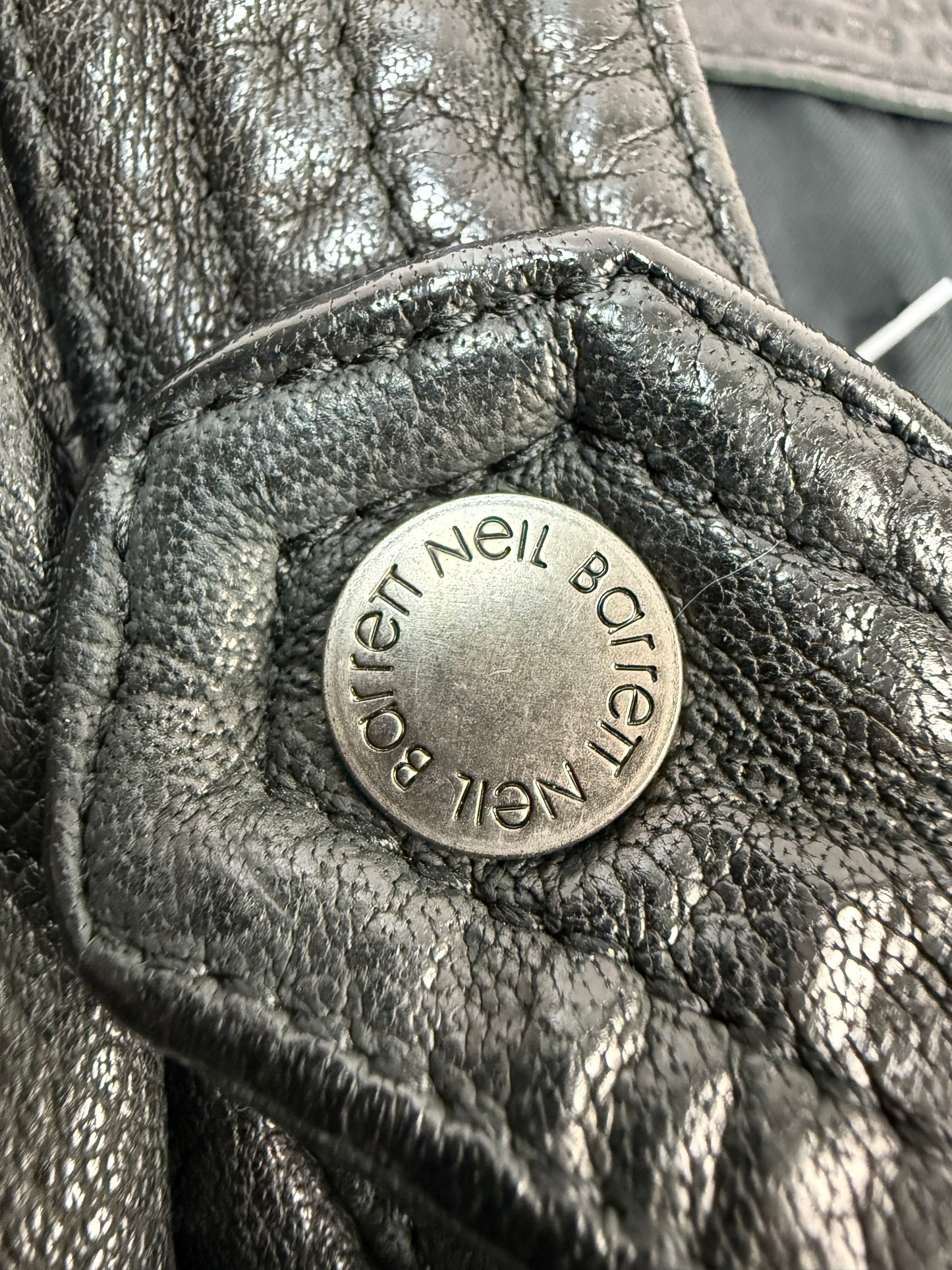 Neil Barrett Lederjacke schwarz XL