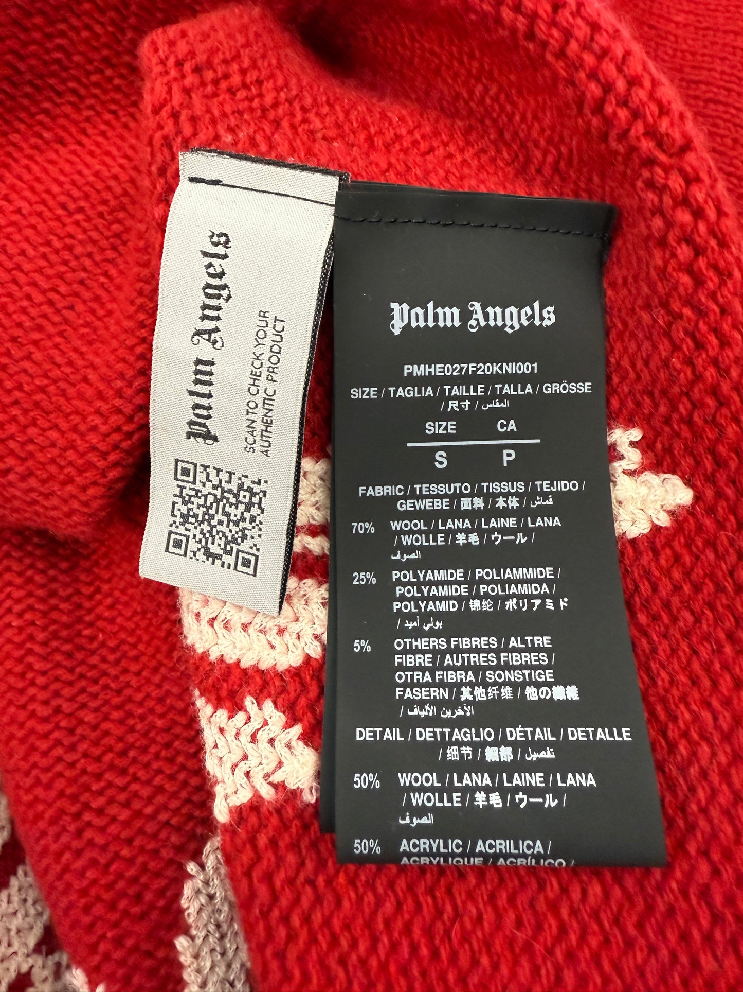 Palm Angels Knit Pullover rot S