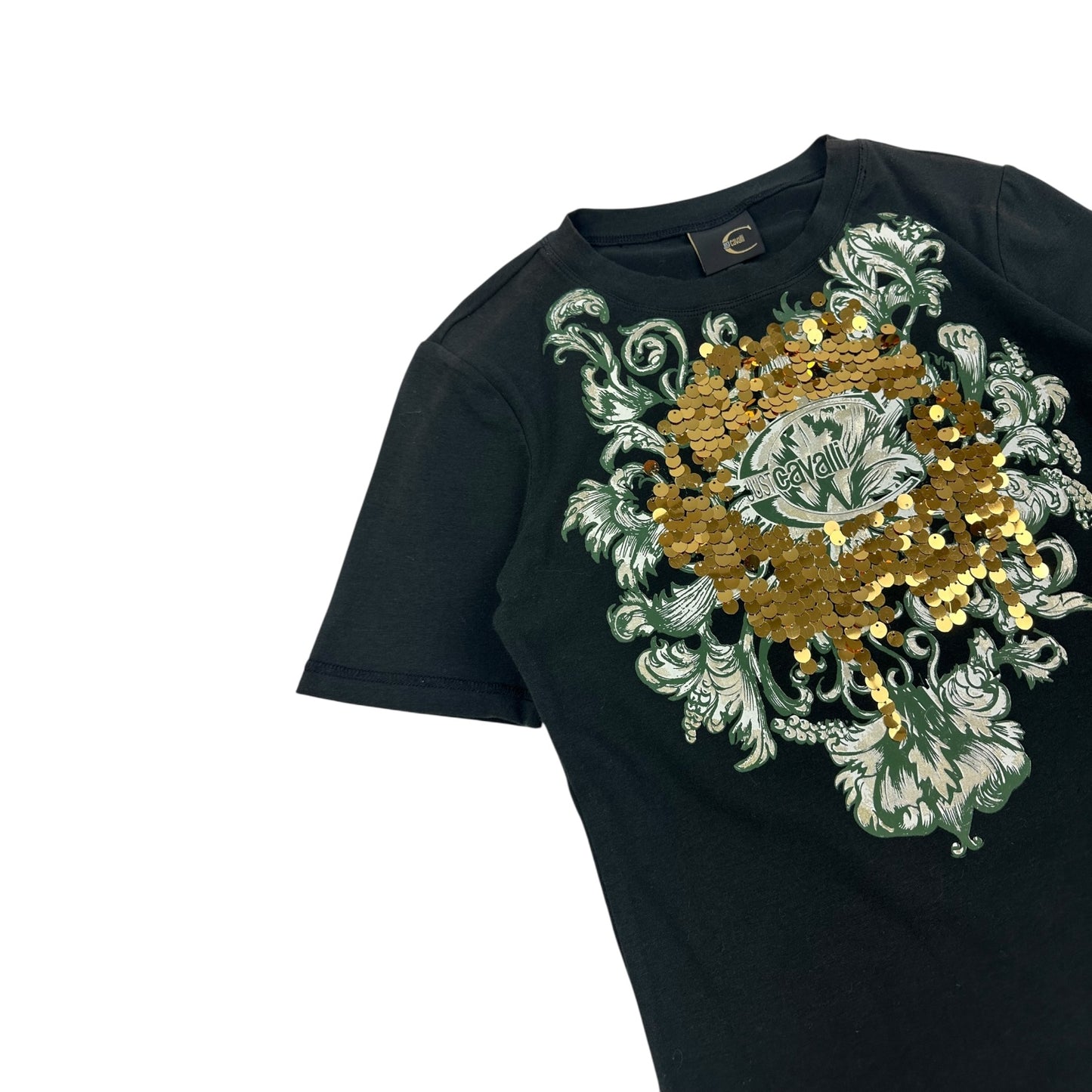 Vintage Just Cavalli T-Shirt schwarz / gold Damen L