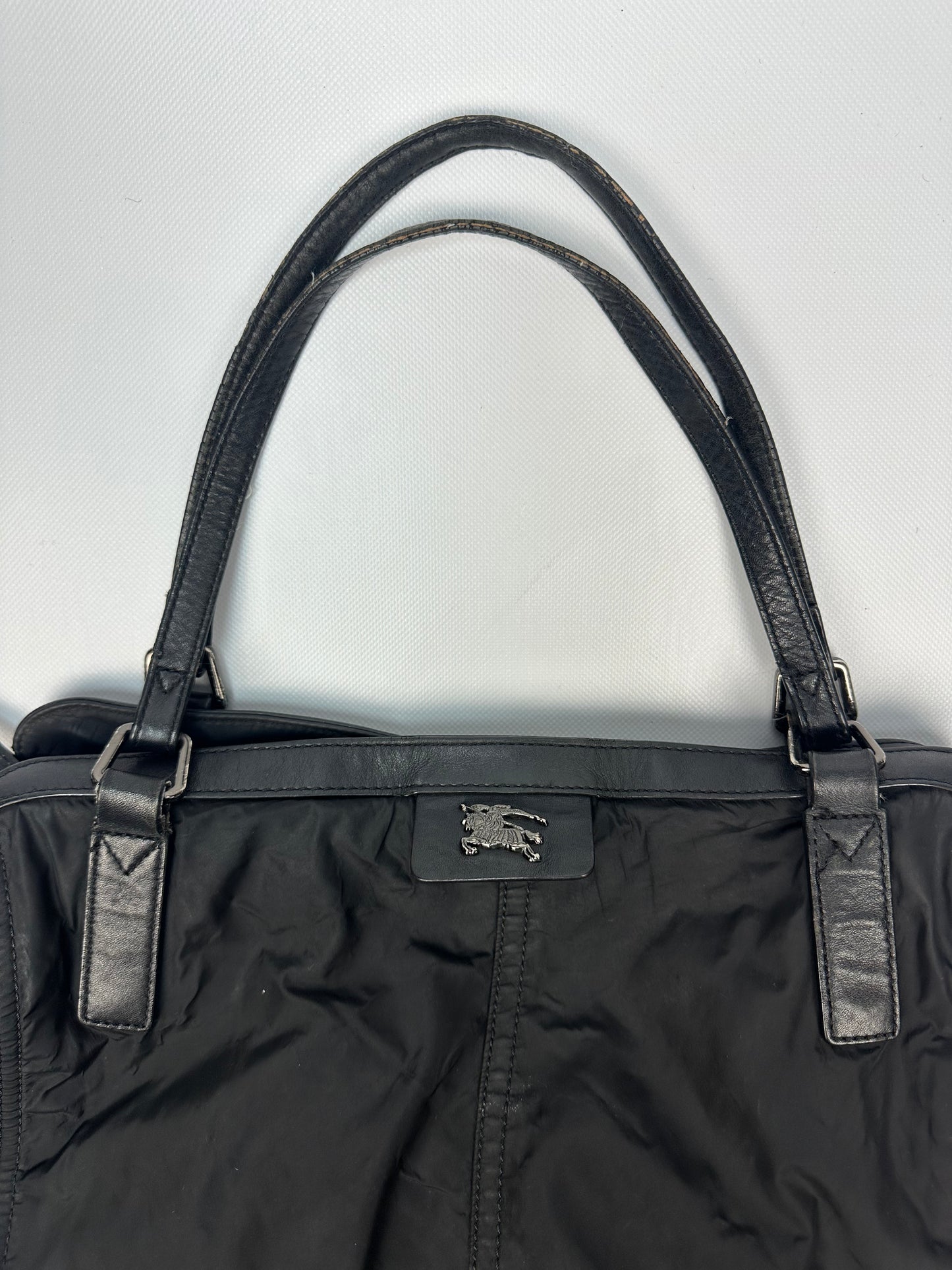 Vintage Burberry Shopper schwarz