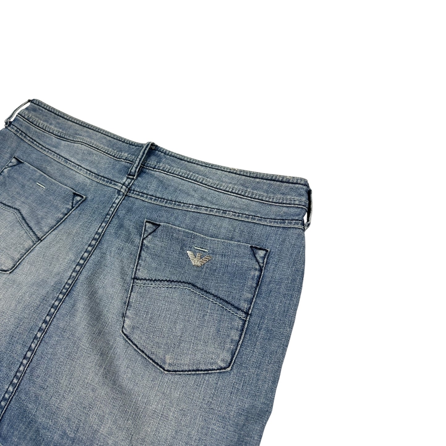 Vintage Armani Jeans Rock blau 46