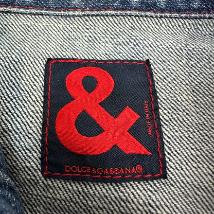 Vintage Dolce & Gabbana Jeans Jacke blau