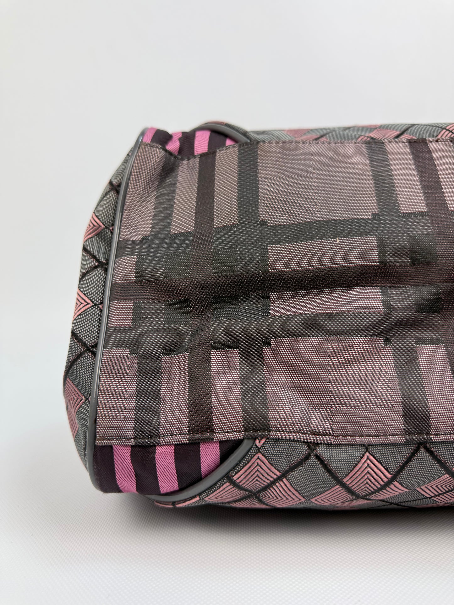 Vintage GG&L Mirror Me Tasche rot / grau