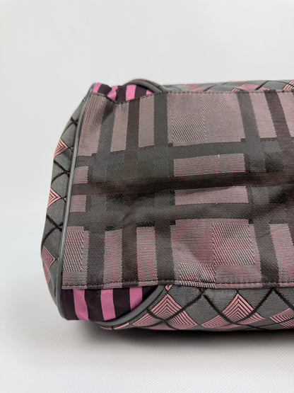 Vintage GG&L Mirror Me Tasche rot / grau