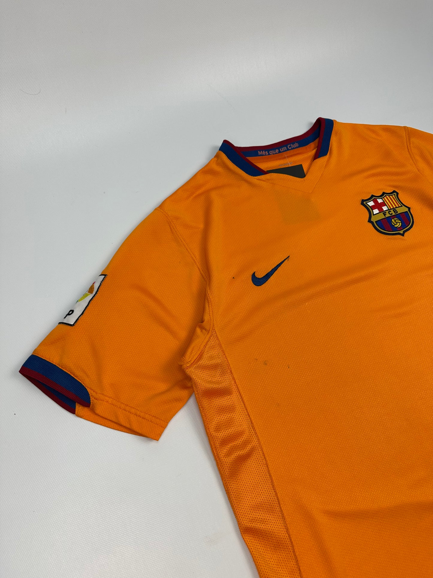 Vintage Nike Barcelona Fußballtrikot orange M