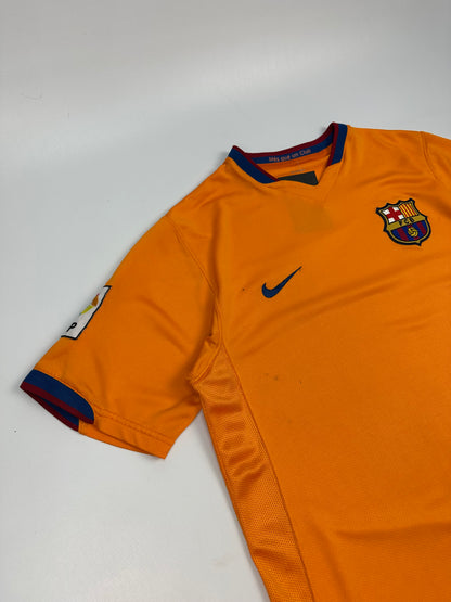 Vintage Nike Barcelona Fußballtrikot orange M
